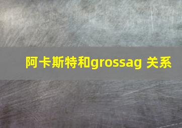 阿卡斯特和grossag 关系